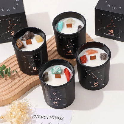 2024 New Aromatherapy Candle Smokeless Aromatic Soy Wax Twelve Constellation Candle